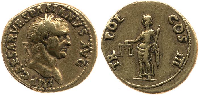 RIC II, Part 1 (second edition) Vespasian 1114, реверс, bm