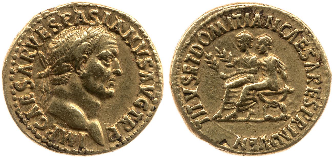 RIC II, Part 1 (second edition) Vespasian 1123, аверс, Британский музей