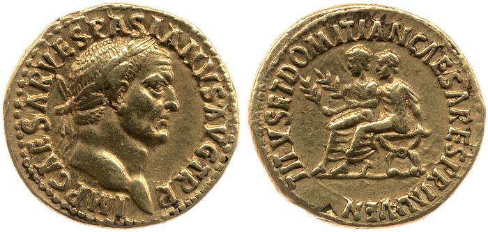 RIC II, Part 1 (second edition) Vespasian 1123, реверс, Британский музей