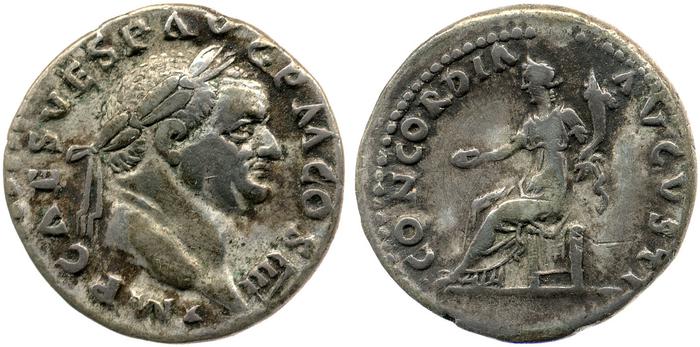 RIC II, Part 1 (second edition) Vespasian 357, реверс, bm