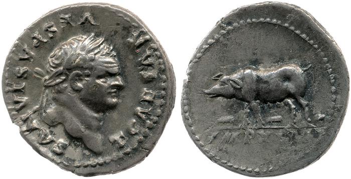 RIC II, Part 1 (second edition) Vespasian 986, реверс, Британский музей