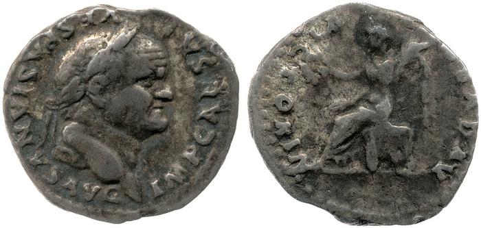 RIC II, Part 1 (second edition) Vespasian 801, реверс, Британский музей