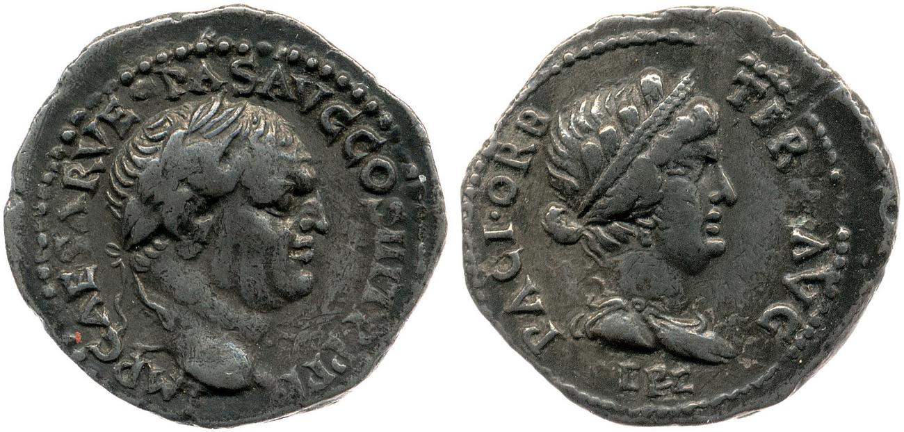 obverse RIC II, Part 1 (second edition) Vespasian 1433