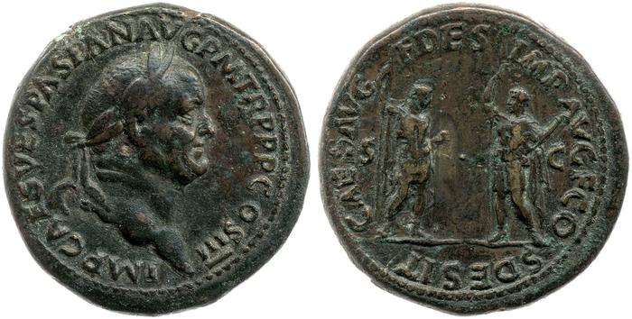 RIC II, Part 1 (second edition) Vespasian 143, реверс, Британский музей