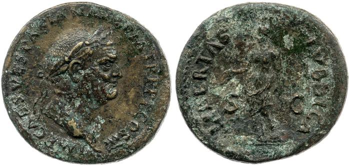 RIC II, Part 1 (second edition) Vespasian 173, реверс, Британский музей