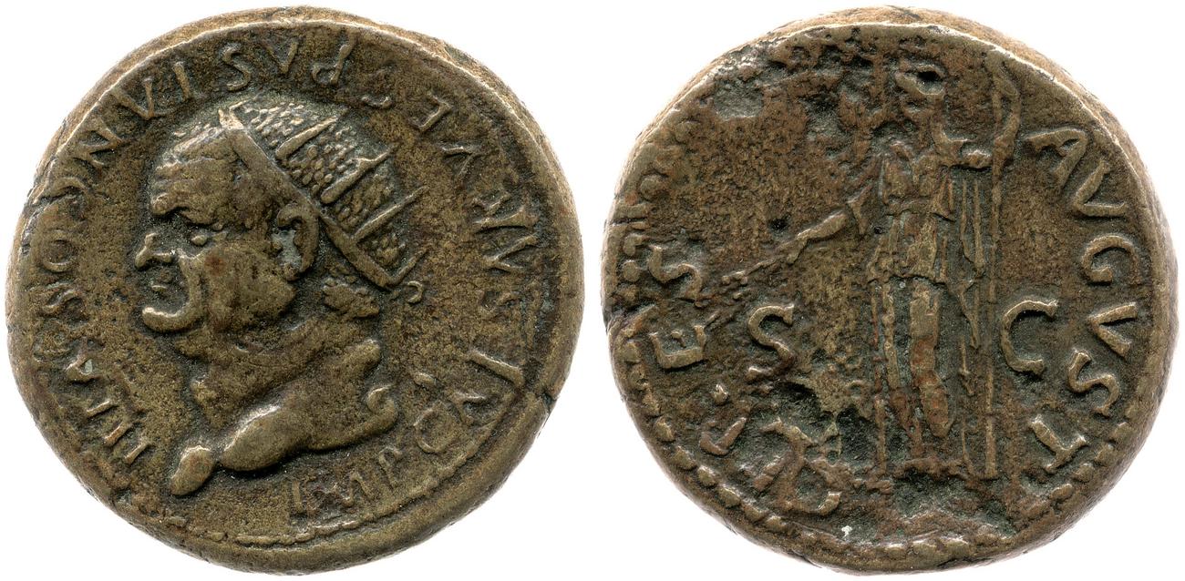 RIC II, Part 1 (second edition) Vespasian 999, аверс, Британский музей