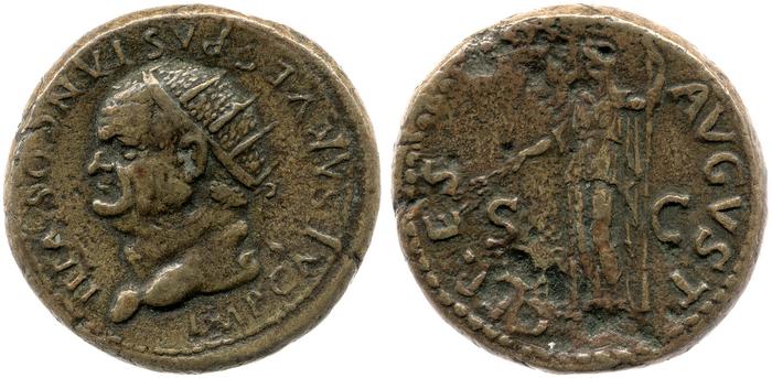 RIC II, Part 1 (second edition) Vespasian 999, реверс, Британский музей