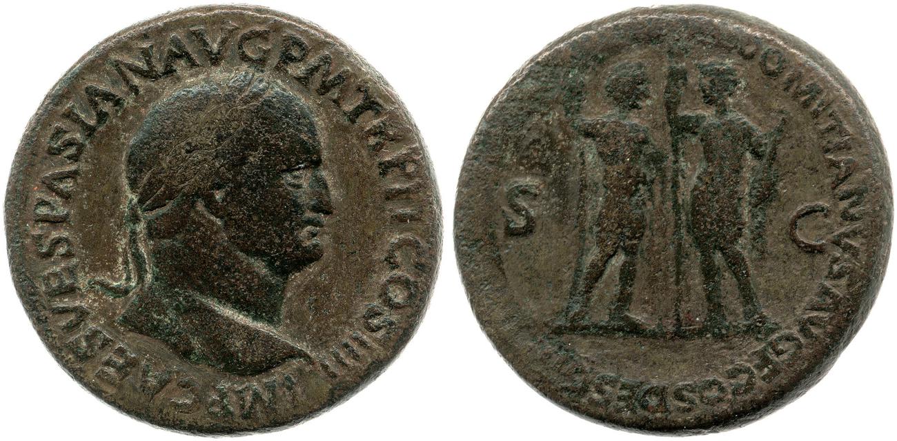 obverse RIC II, Part 1 (second edition) Vespasian 1185