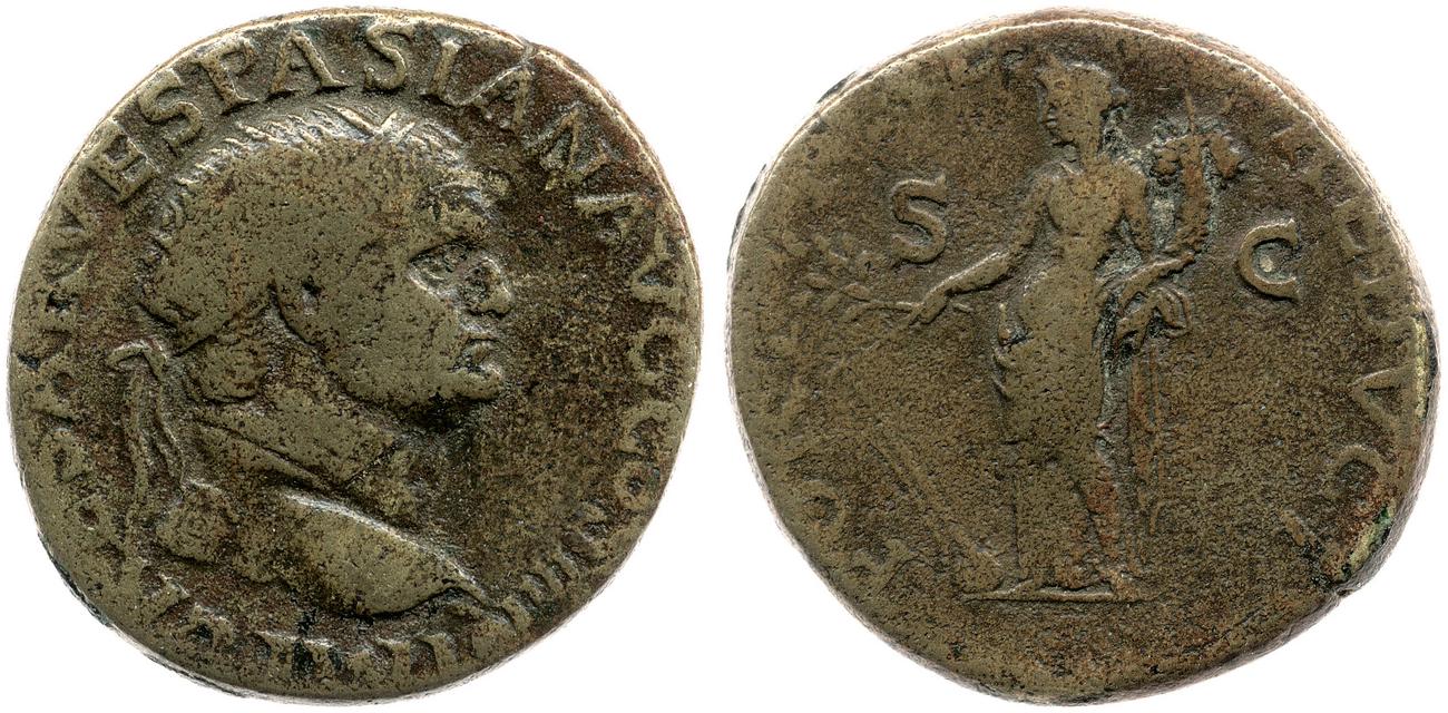 obverse RIC II, Part 1 (second edition) Vespasian 1187