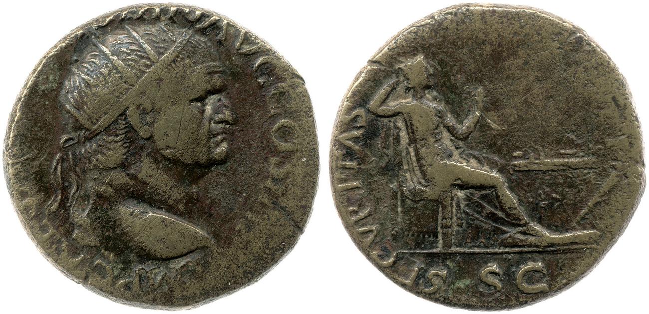 obverse RIC II, Part 1 (second edition) Vespasian 1197
