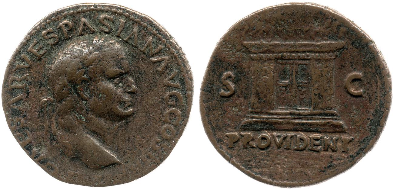 obverse RIC II, Part 1 (second edition) Vespasian 1200