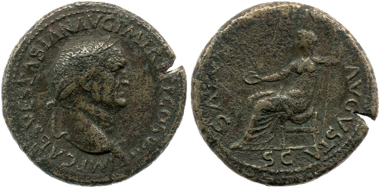 obverse RIC II, Part 1 (second edition) Vespasian 1208