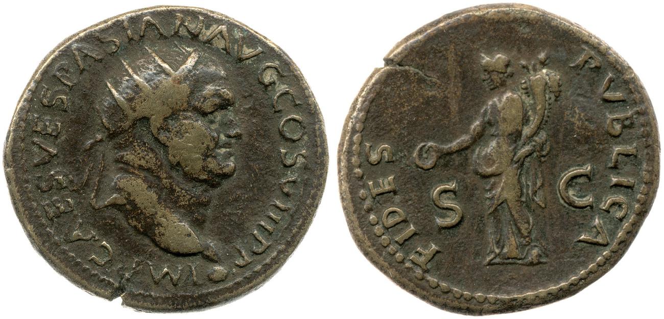 obverse RIC II, Part 1 (second edition) Vespasian 1211