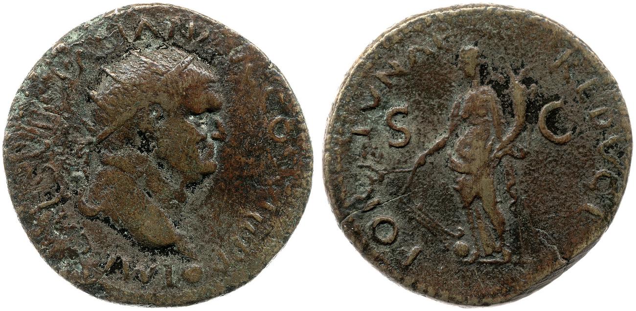RIC II, Part 1 (second edition) Vespasian 1217, аверс, Британский музей