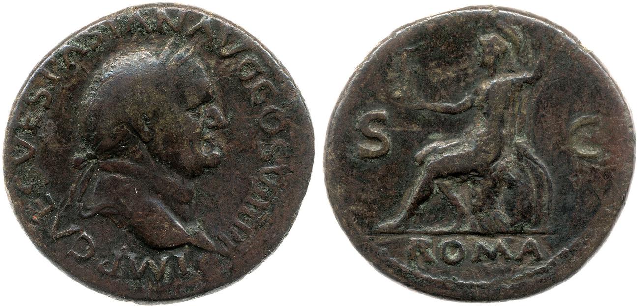 obverse RIC II, Part 1 (second edition) Vespasian 1223