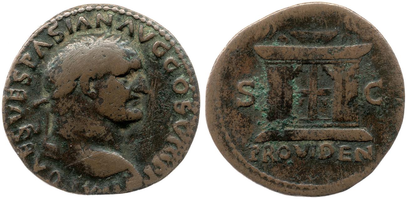 obverse RIC II, Part 1 (second edition) Vespasian 1235
