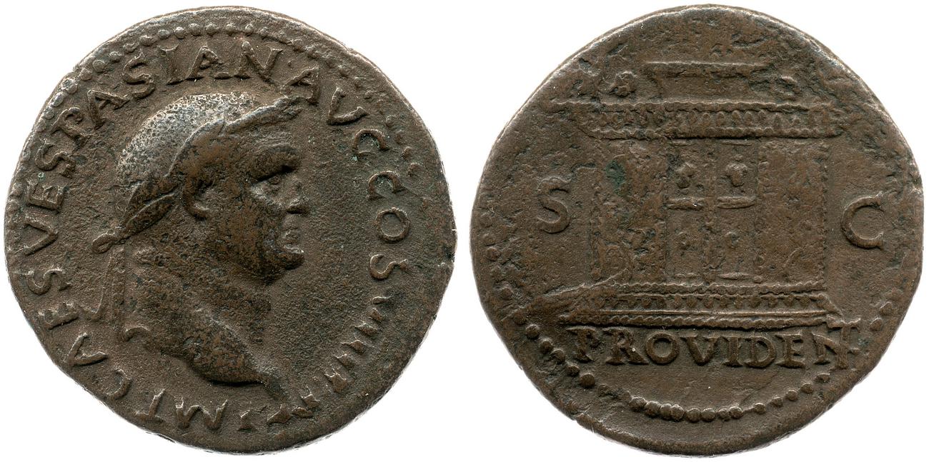 obverse RIC II, Part 1 (second edition) Vespasian 1234