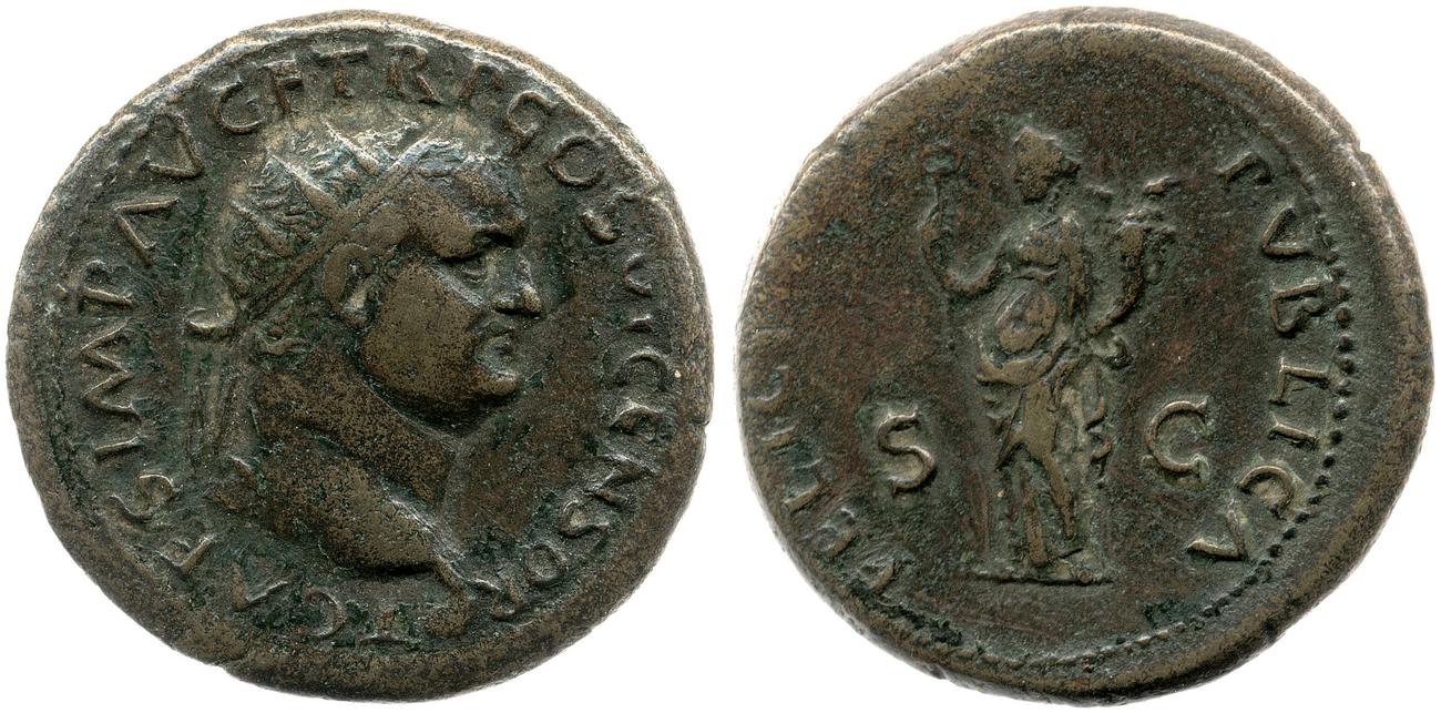 obverse RIC II, Part 1 (second edition) Vespasian 1253