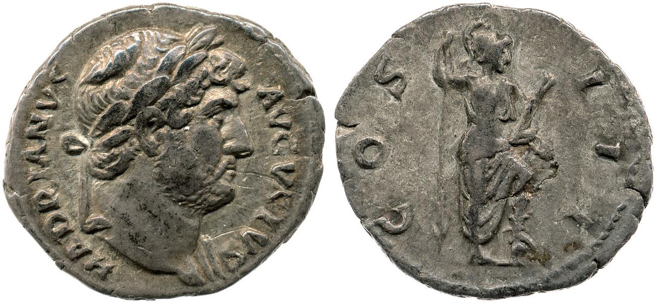 RIC II, Part 3 (second edition) Hadrian 851, аверс, bm
