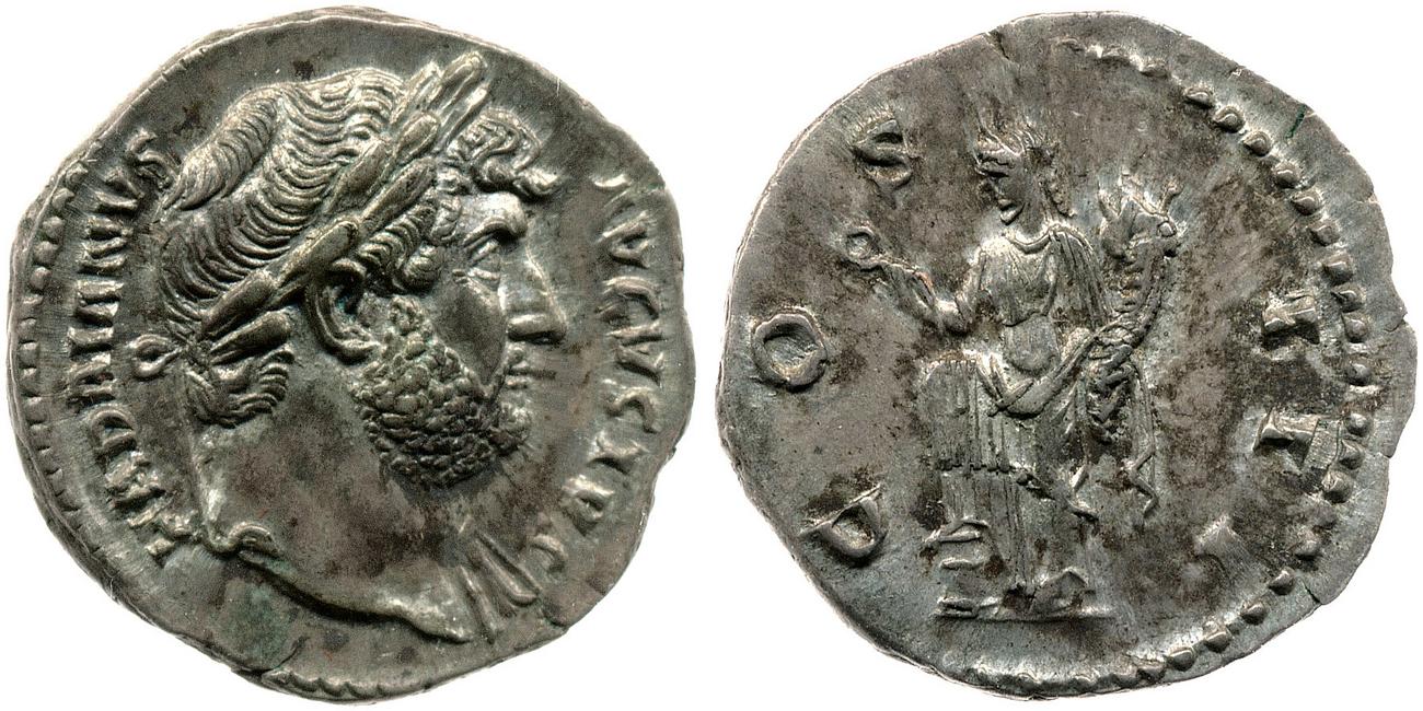 RIC II, Part 3 (second edition) Hadrian 845, аверс, bm