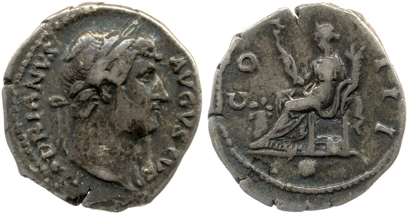 RIC II, Part 3 (second edition) Hadrian 855, аверс, bm