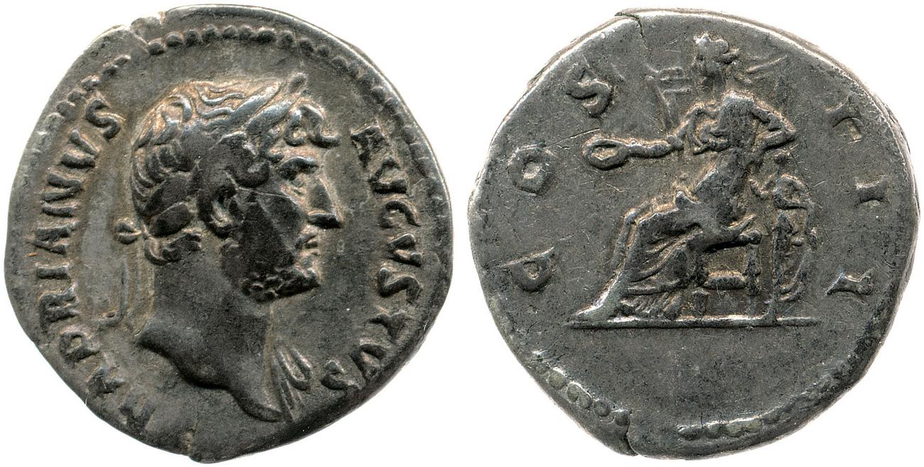RIC II, Part 3 (second edition) Hadrian 716, аверс, Британский музей