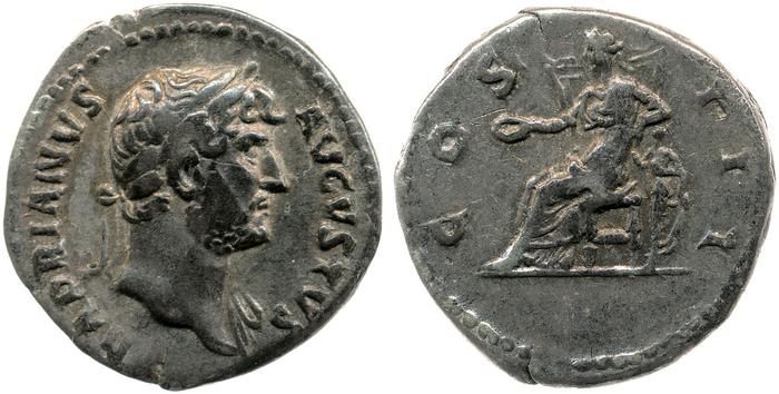 RIC II, Part 3 (second edition) Hadrian 716, реверс, Британский музей