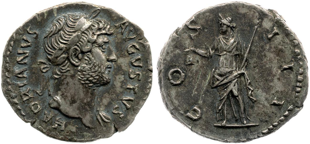 RIC II, Part 3 (second edition) Hadrian 720, аверс, Британский музей