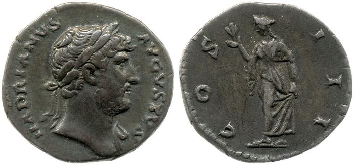 RIC II, Part 3 (second edition) Hadrian 714, реверс, bm