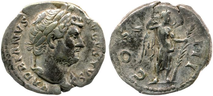 RIC II, Part 3 (second edition) Hadrian 848, реверс, bm