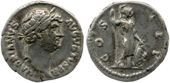 RIC II, Part 3 (second edition) Hadrian 943, реверс, bm