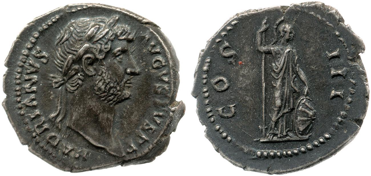 RIC II, Part 3 (second edition) Hadrian 943, аверс, bm