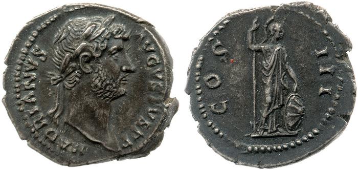 RIC II, Part 3 (second edition) Hadrian 943, реверс, bm