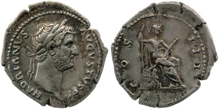 RIC II, Part 3 (second edition) Hadrian 919, реверс, bm