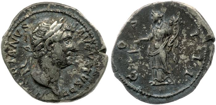 RIC II, Part 3 (second edition) Hadrian 3028, реверс, Британский музей