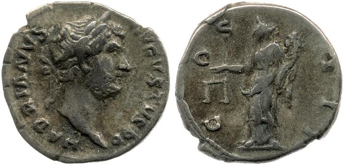 RIC II, Part 3 (second edition) Hadrian 3028, реверс, Британский музей
