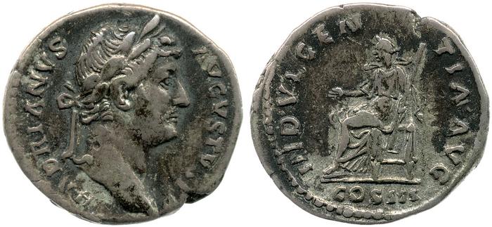 RIC II, Part 3 (second edition) Hadrian 951, реверс, bm