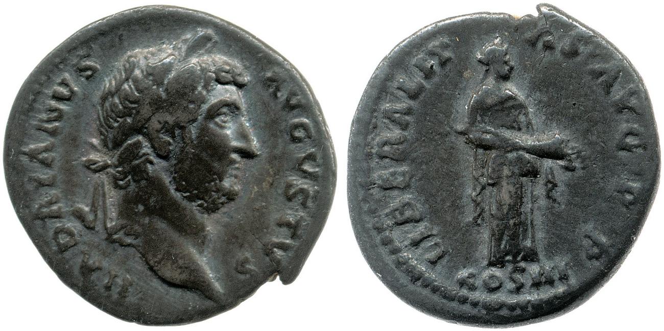 аверс RIC II, Part 3 (second edition) Hadrian 1039