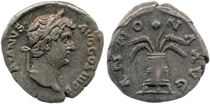 RIC II, Part 3 (second edition) Hadrian 2316, реверс, bm