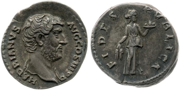 RIC II, Part 3 (second edition) Hadrian 2200, реверс, bm