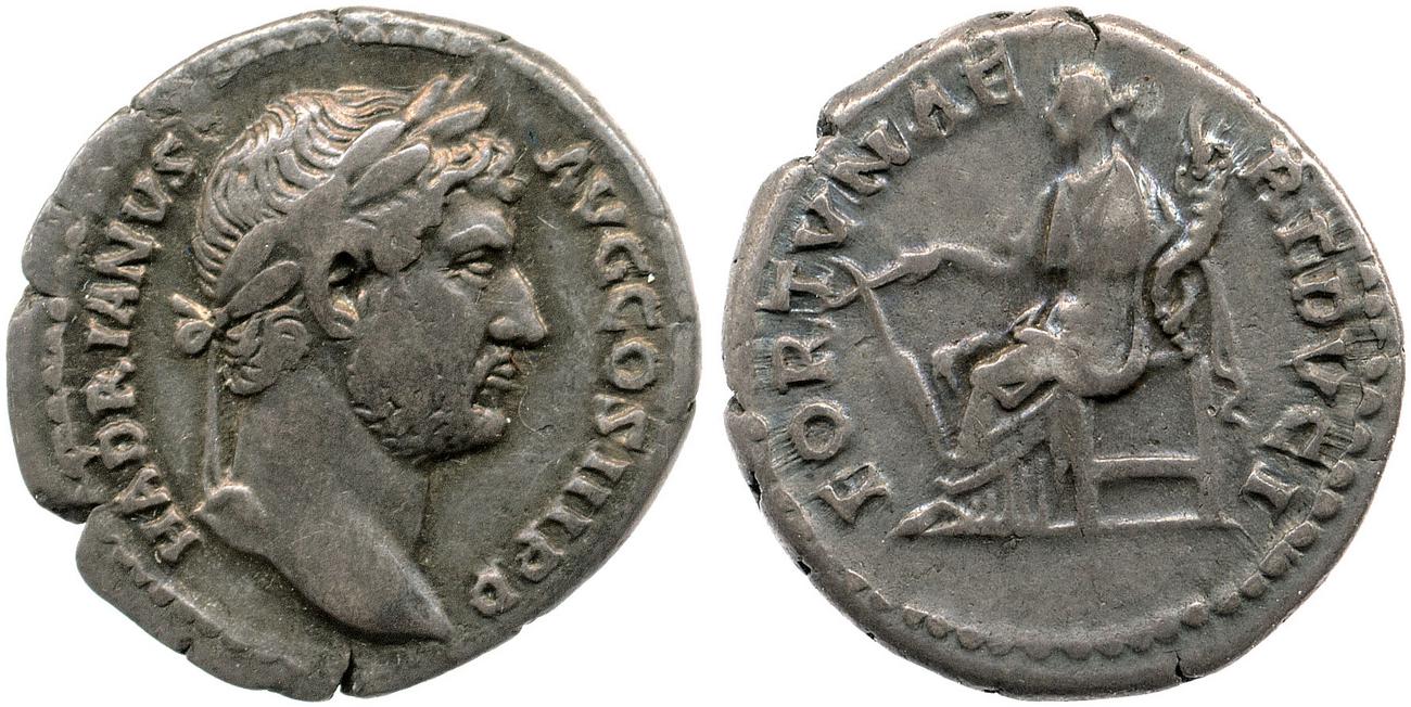 RIC II, Part 3 (second edition) Hadrian 1405, аверс, Британский музей