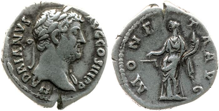 RIC II, Part 3 (second edition) Hadrian 2223, реверс, Британский музей