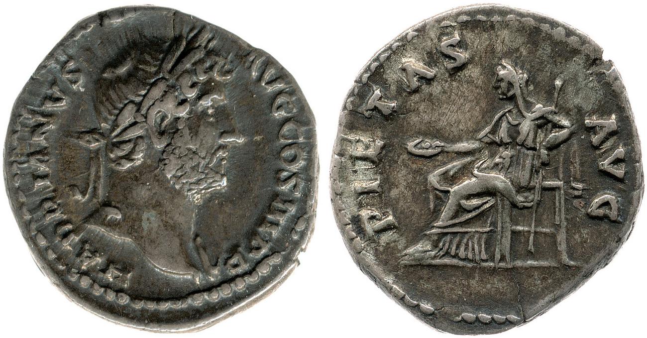 аверс RIC II, Part 3 (second edition) Hadrian 1412