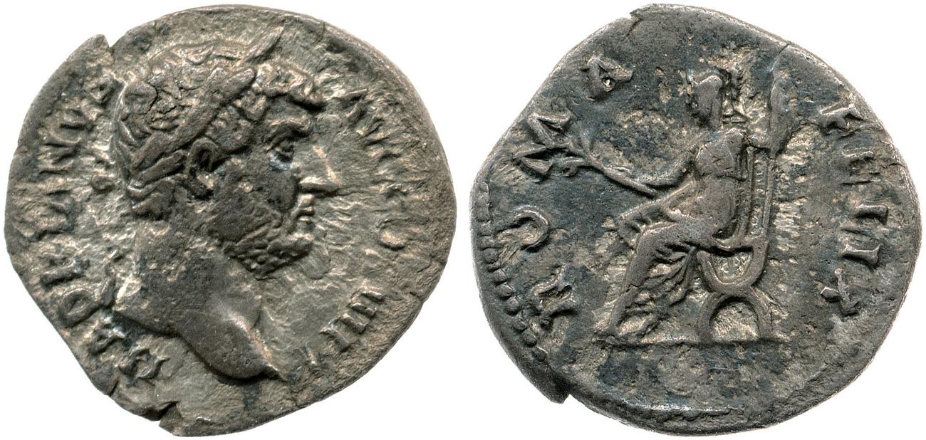 RIC II, Part 3 (second edition) Hadrian 1416, аверс, Британский музей