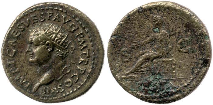 RIC II, Part 1 (second edition) Titus 213, реверс, Британский музей
