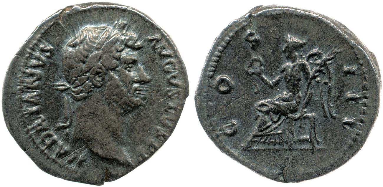 RIC II, Part 3 (second edition) Hadrian 916, аверс, bm