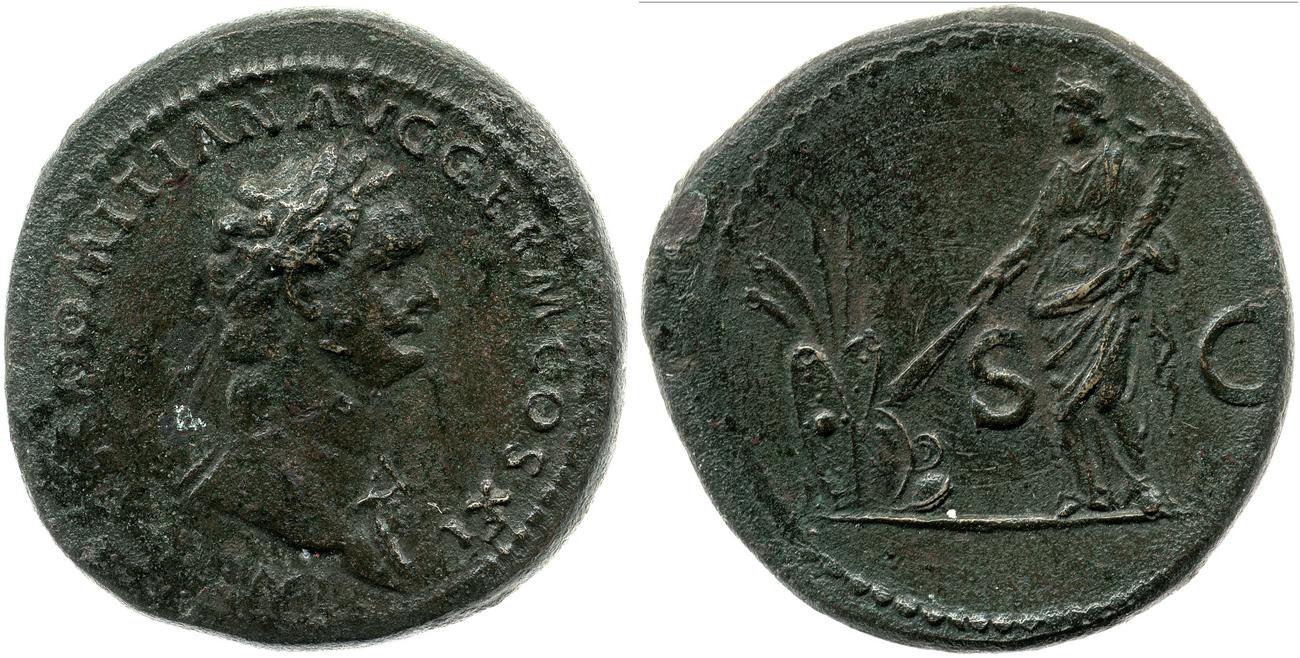 аверс RIC II, Part 1 (second edition) Domitian 284