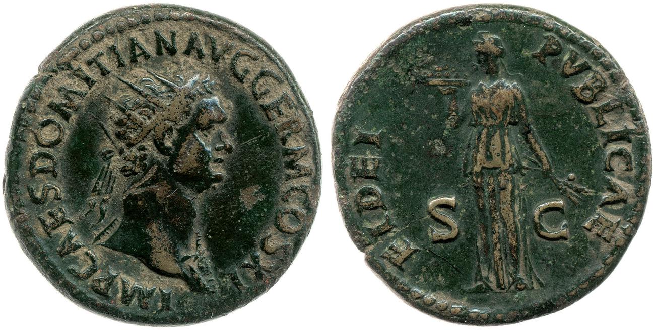 RIC II, Part 1 (second edition) Domitian 289, аверс, bm