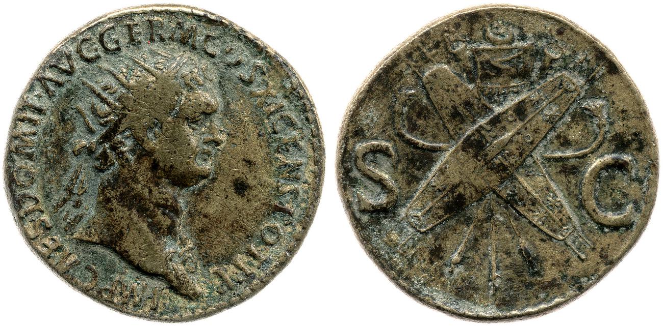 RIC II, Part 1 (second edition) Domitian 372, аверс, Британский музей