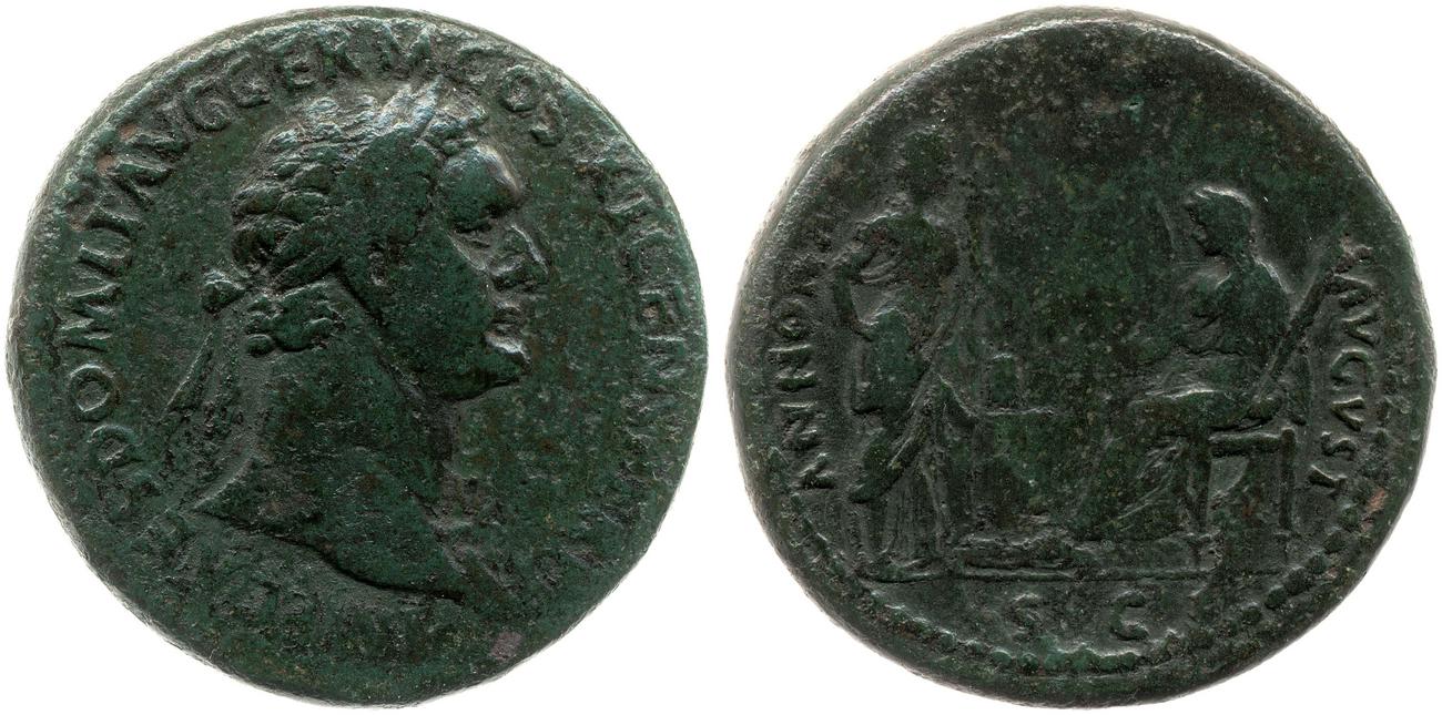 аверс RIC II, Part 1 (second edition) Domitian 396